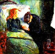 Edvard Munch det sjuka barnet painting